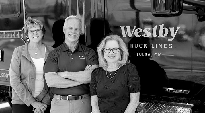 Business owner with financial advisors